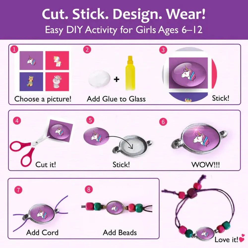 Chalk & Chuckles DIY Craft Kit - Design Your Own Bracelets (7-14 Years)