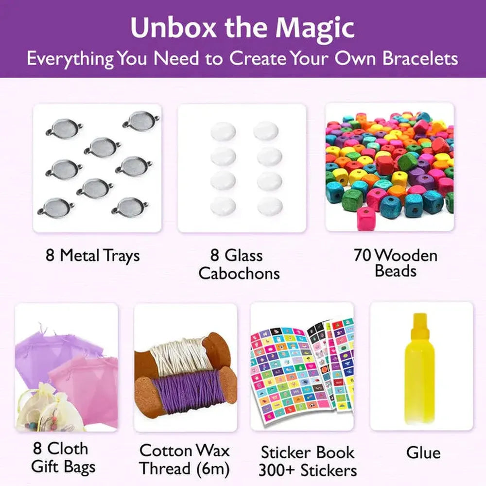 Chalk & Chuckles DIY Craft Kit - Design Your Own Bracelets (7-14 Years)