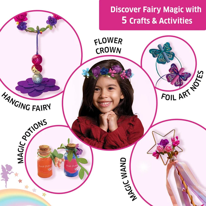 Chalk & Chuckles Make Your Own Fairy World DIY Craft Kit | Encourages Creativity