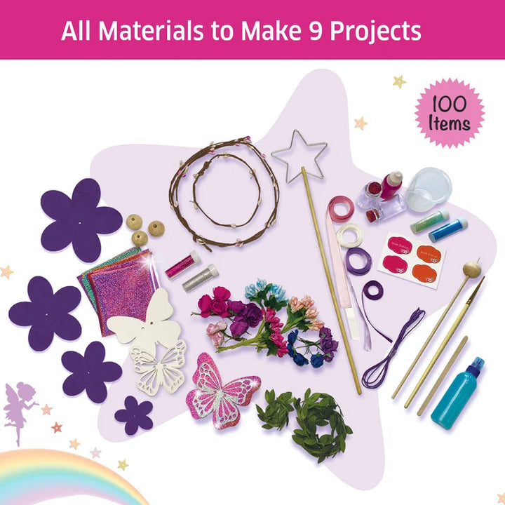 Chalk & Chuckles Make Your Own Fairy World DIY Craft Kit | Encourages Creativity