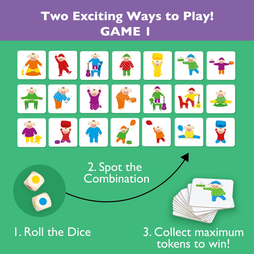 Chalk & Chuckles Pajama Party Color Maching & Logic Game for Kids