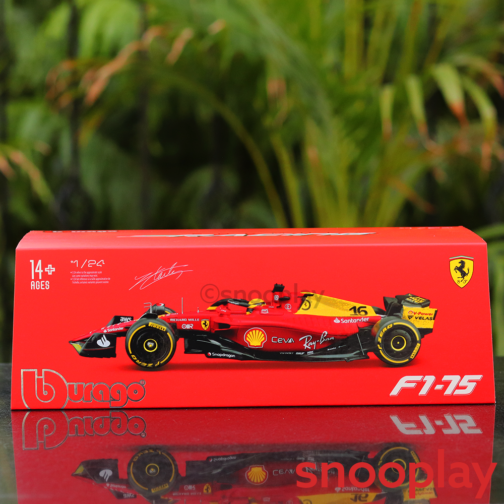 Official Licensed Ferrari F1-75 Charles Leclerc (2022) Diecast Collectible Car (Scale 1:24)