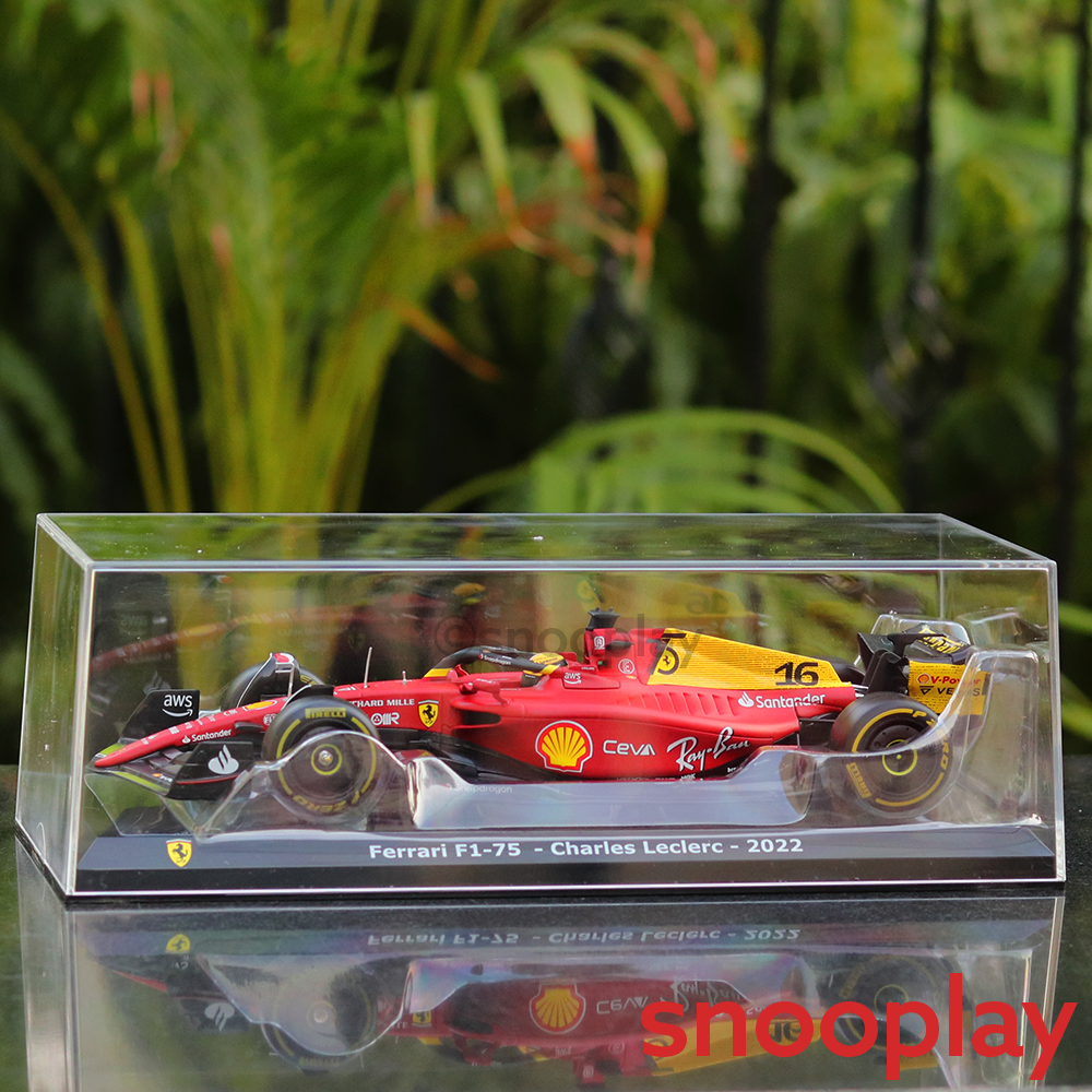 Official Licensed Ferrari F1-75 Charles Leclerc (2022) Diecast Collectible Car (Scale 1:24)