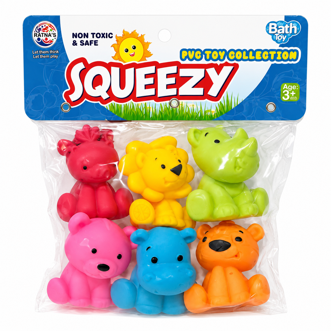 Ratna's Squeezy Toys - Animals | 6 Pieces