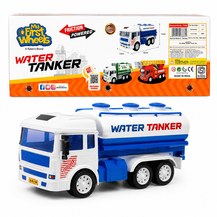 Ratna's Water Tanker Truck | Friction Powered