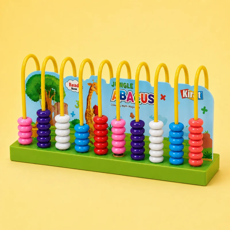 Kirat Jungle Abacus | Educational Counting & Math Learning Toy | Addition, Subtraction & Colour Sorting Abacus