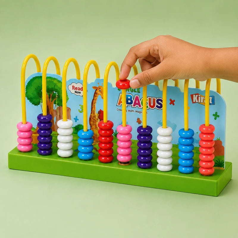 Kirat Jungle Abacus | Educational Counting & Math Learning Toy | Addition, Subtraction & Colour Sorting Abacus