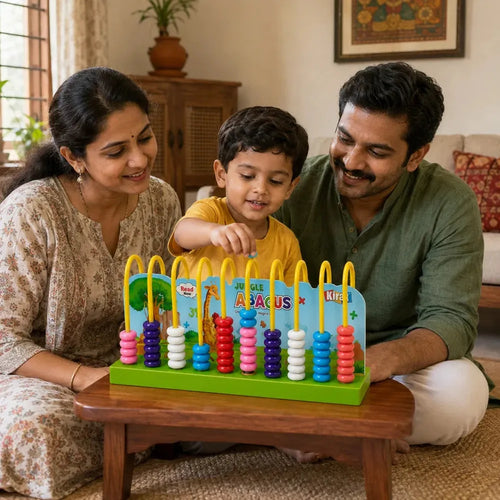 Kirat Jungle Abacus | Educational Counting & Math Learning Toy | Addition, Subtraction & Colour Sorting Abacus