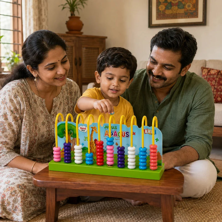 Kirat Jungle Abacus | Educational Counting & Math Learning Toy | Addition, Subtraction & Colour Sorting Abacus