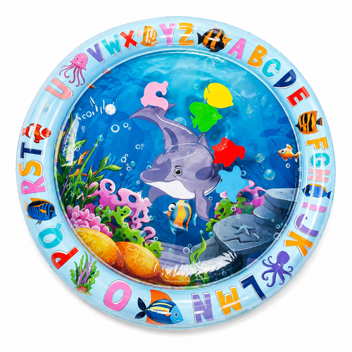Kidology Inflatable Leakproof Round Water Play Mat | Sensory Water Activity Mat
