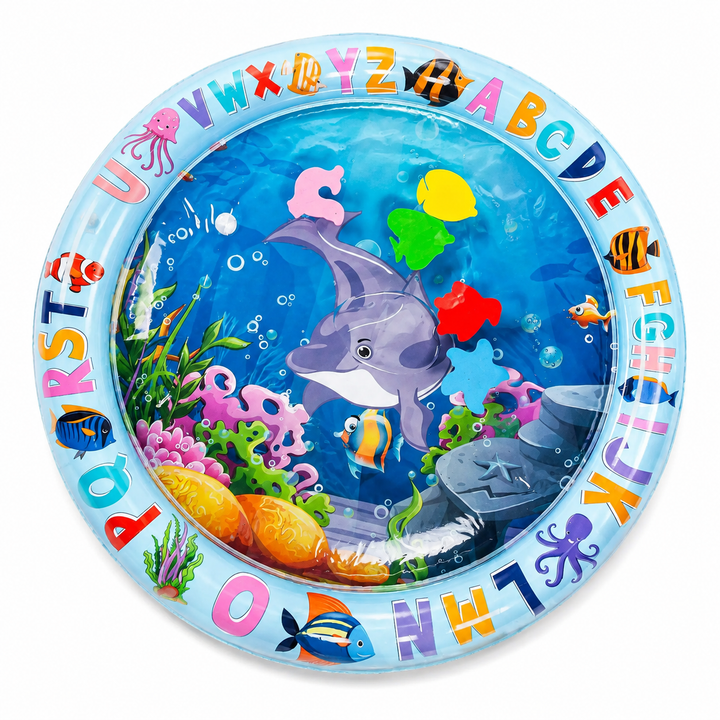 Kidology Inflatable Leakproof Round Water Play Mat | Sensory Water Activity Mat