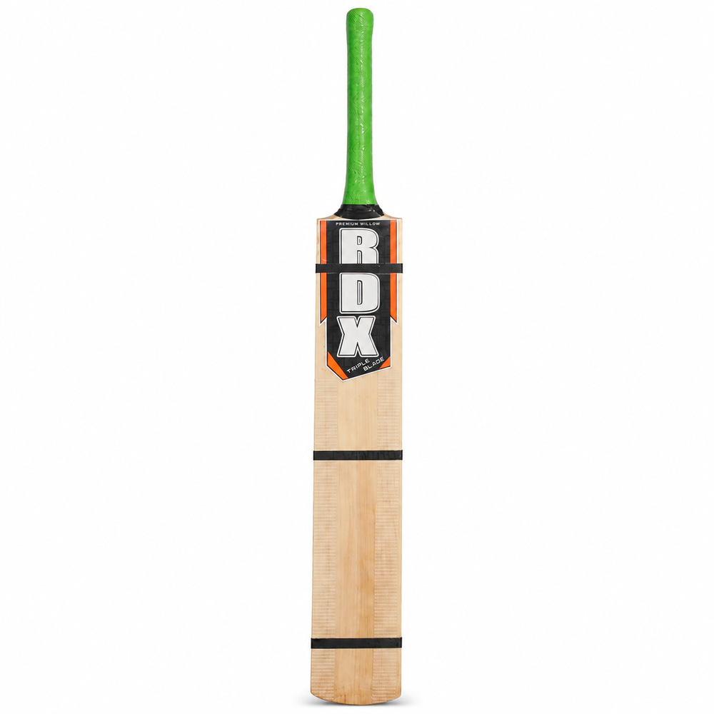 RDX Triple Blade Hard Tennis Light Weight Kashmiri Willow Cricket Bat