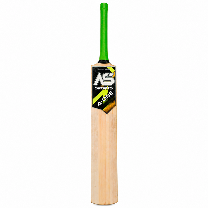 A-One Sports Kashmir Willow Wood Full Size Cricket Scoop Bat for Tennis Ball (Double Blade)