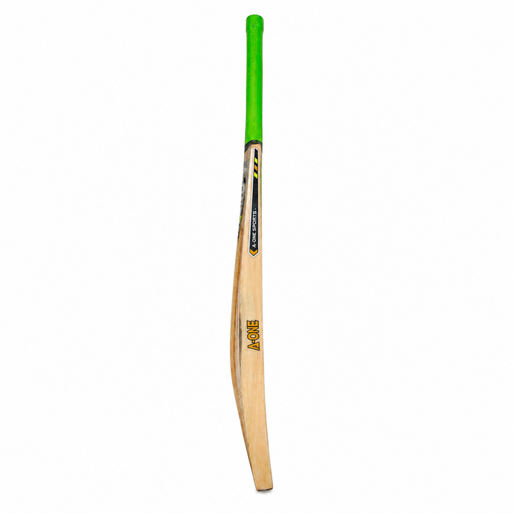 A-One Sports Kashmir Willow Wood Full Size Cricket Scoop Bat for Tennis Ball (Double Blade)