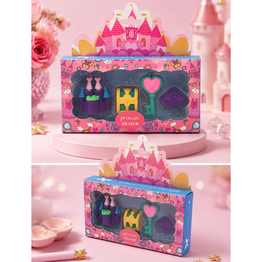 Princess Theme Eraser Set (Set of 4 Erasers)