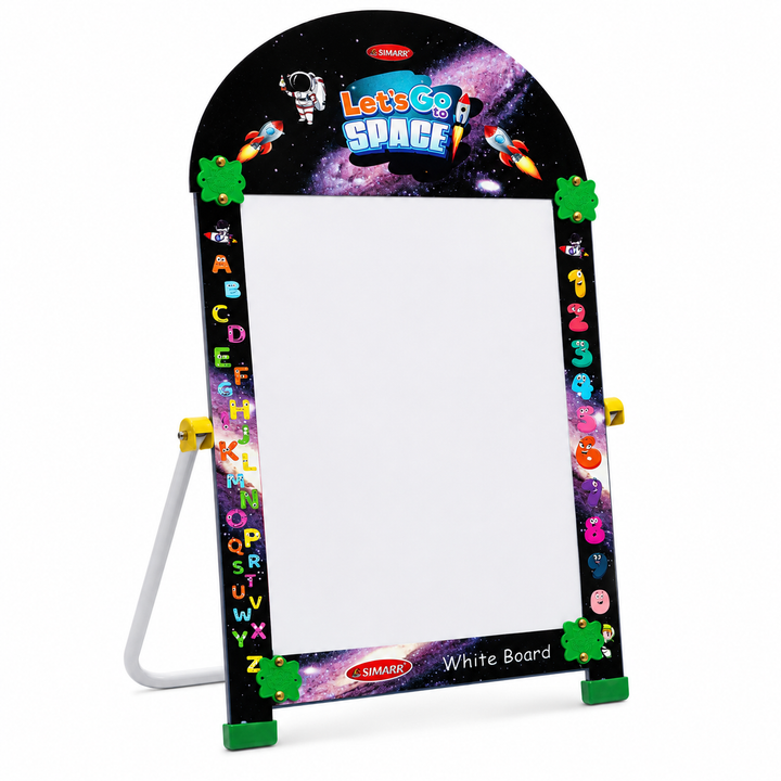 Simarr 2-in-1 Space Drawing Board with Marker & Blackboard