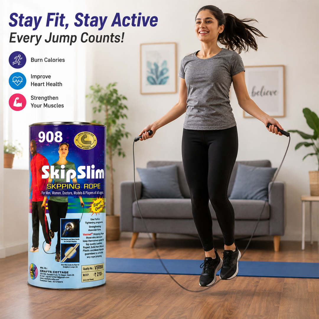 Vaishali SkipSlim Skipping Rope | 9 Feet Length