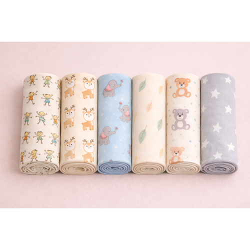 Zikku Printed Dry Sheet for Baby (Pack of 6) - Value Pack
