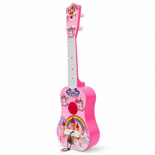 Simarr Unicorn Theme Little Rockstar Guitar for Kids (5-12 Years)