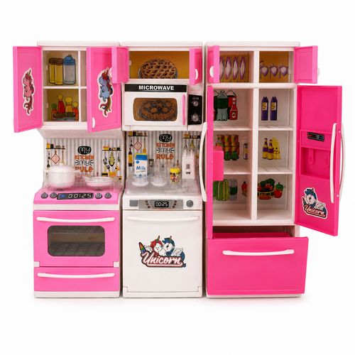 Unicorn Kitchen Set for Kids | Battery Operated | Role Play Kitchen