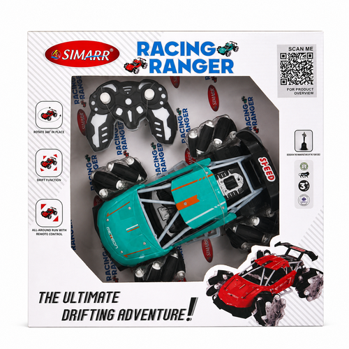 Simarr Racing Ranger Remote Control Drift Car | 360° Rotation | Rechargeable Battery & Lights