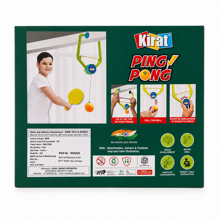 Kirat Hanging Ball Table Tennis Toy (Ping Pong)