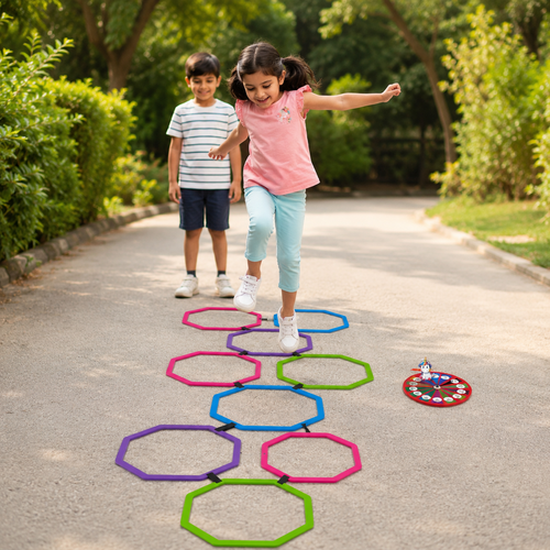 Kats Unicorn Hopscotch Junior with Spinner (6-10 Years)