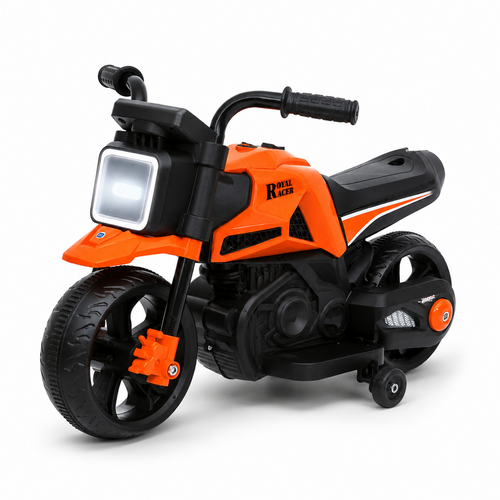 Mee Mee Royal Racer Electric Bike for Kids - LED Headlights, Bluetooth Music, Food Accelerator, Large Capacity Battery | Red