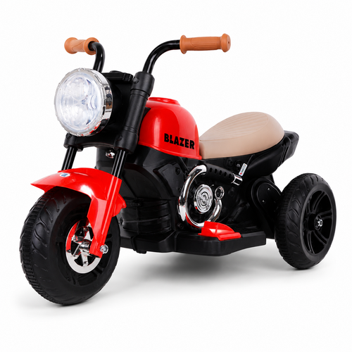 Mee Mee Blazer Electric Bike for Kids - LED Headlights, Bluetooth Music, Foot Accelerator, Large Capacity Battery |  Red