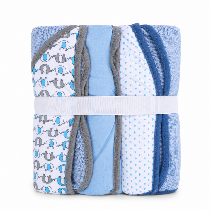 Mee Mee Pack of 3 Baby Towel with Hood Gift Sets