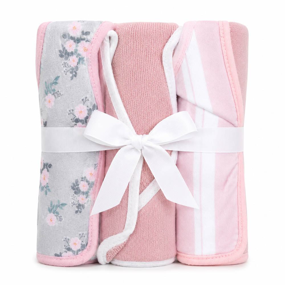 Mee Mee Pack of 3 Baby Towel with Hood Gift Sets