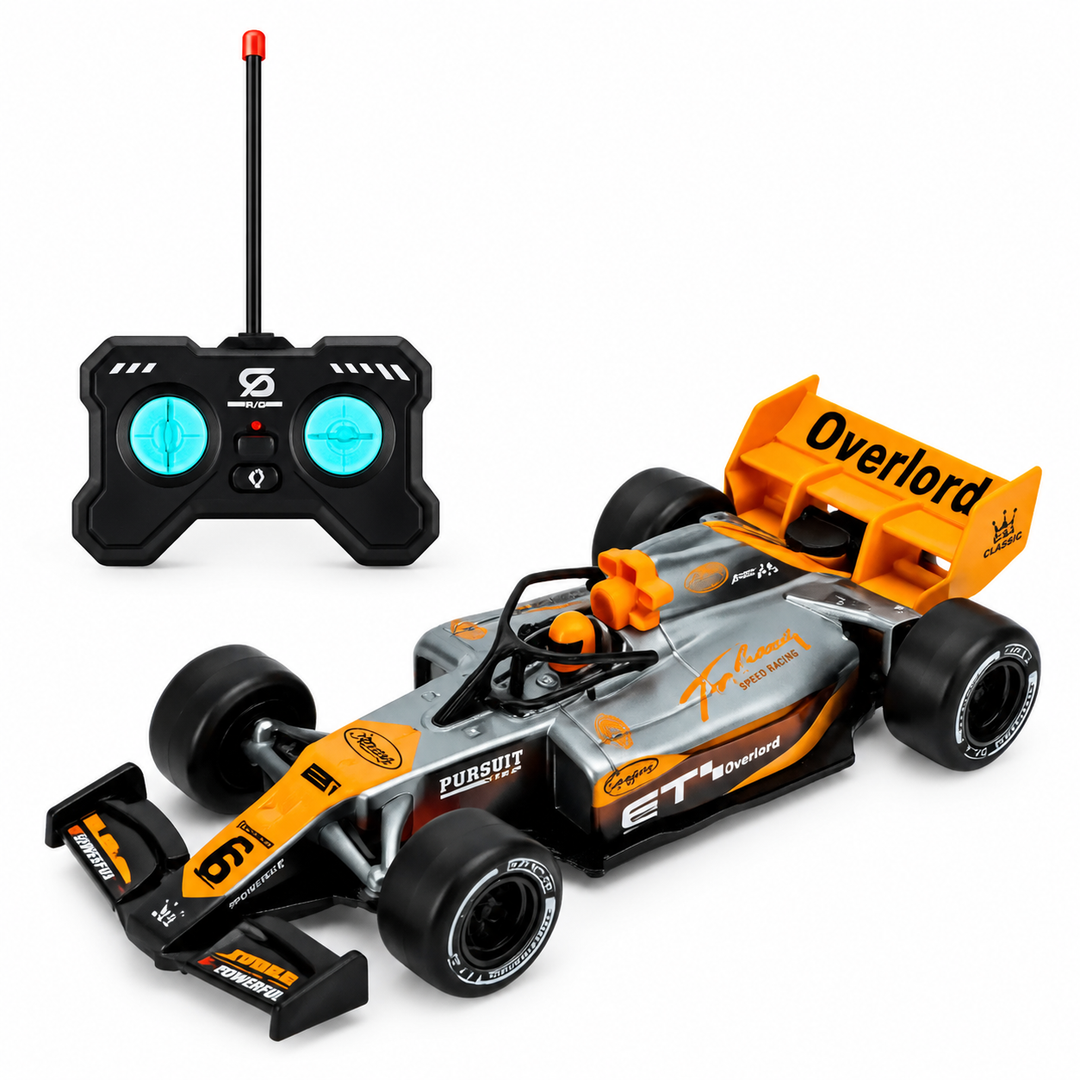 Toyboi Remote Control Formula Speed Car with Lights & Spray | 1:18 Scale