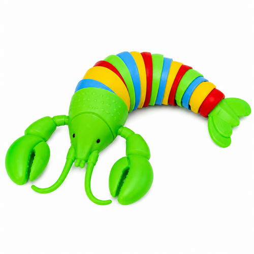 FunBlast Slug Fidget Toy for Kids | Flexible Jointed Sensory Toy for Kids | Lobster