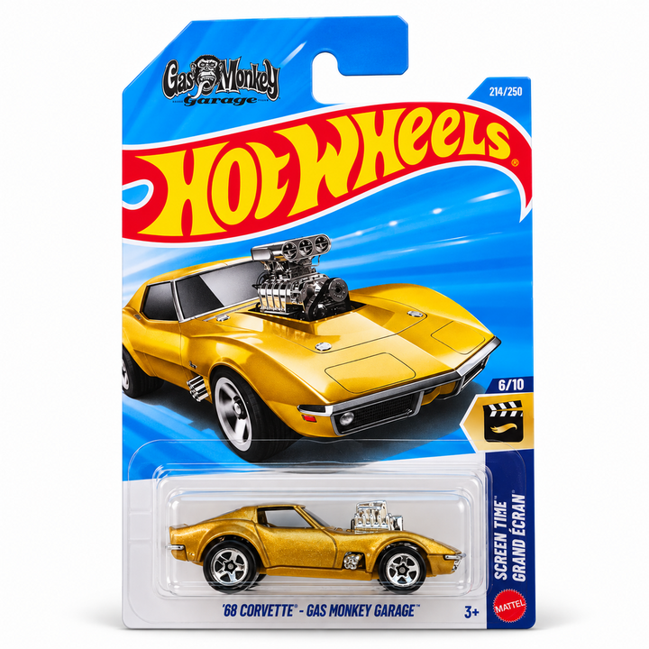 Set of 3 Hot wheels [HW 467] - Project Twin Mill, '19 Mercedes-Benz A-Class, '68 Corvette- Gas Monkey Garage