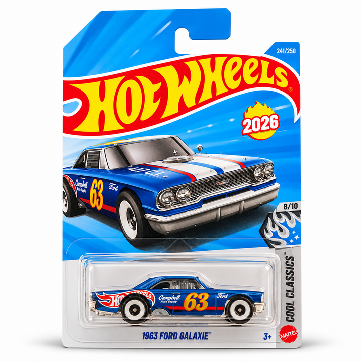 Set of 3 Hot wheels [HW 468] - Mini JCW Electric, Donut Drifter / Beignet De Derapage, 1963 Ford Galaxie