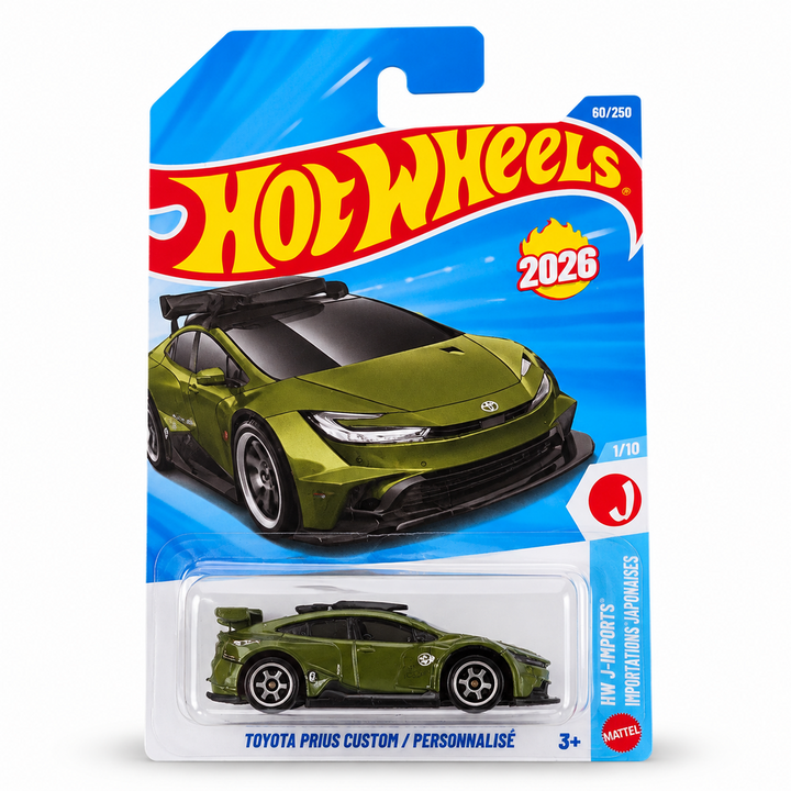 Set of 3 Hot wheels [HW 473] - Porsche 911 Carrera RS 2.7, Bone Shaker, Toyota Prius Custom / Personnalise
