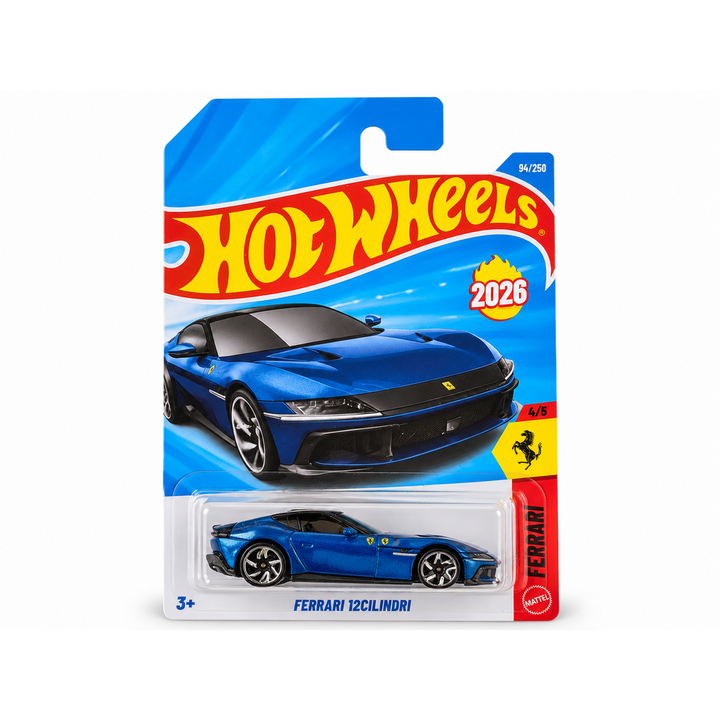 Set of 3 Hot wheels [HW 474] - Slide-Burn, Ferrari 12Cilindri, Voltage Spike