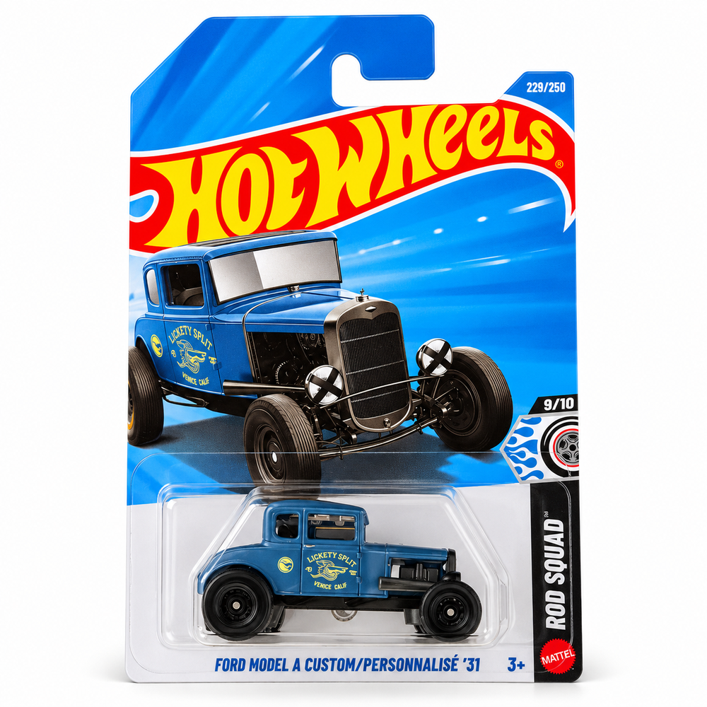 Set of 3 Hot wheels [HW 485] - Ford Model A Custom/ Personnalise '31, '19 Mercedes- Benz A-Class, Mid Mill