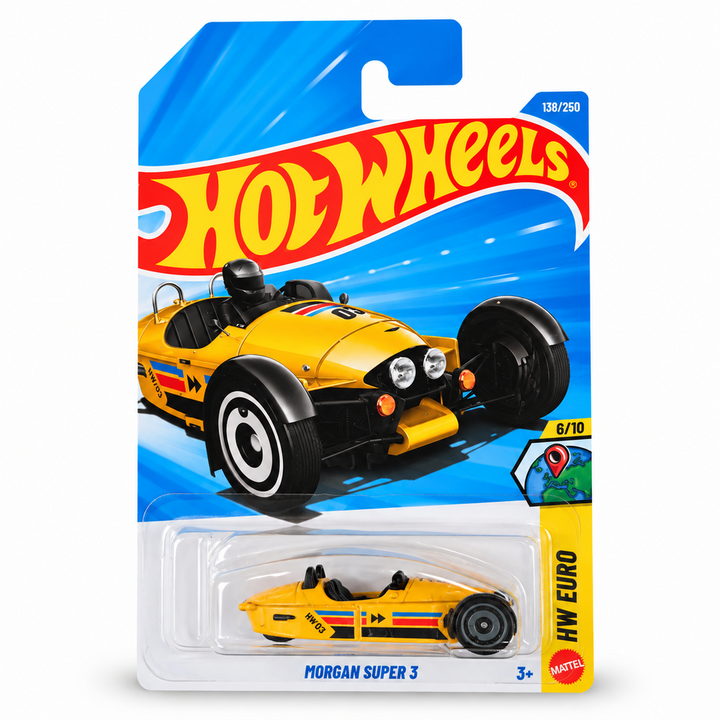 Set of 3 Hot wheels [HW 476] - Morgan Super 3, Mickey Mouse Car, '16 Cadillac ATS-V R