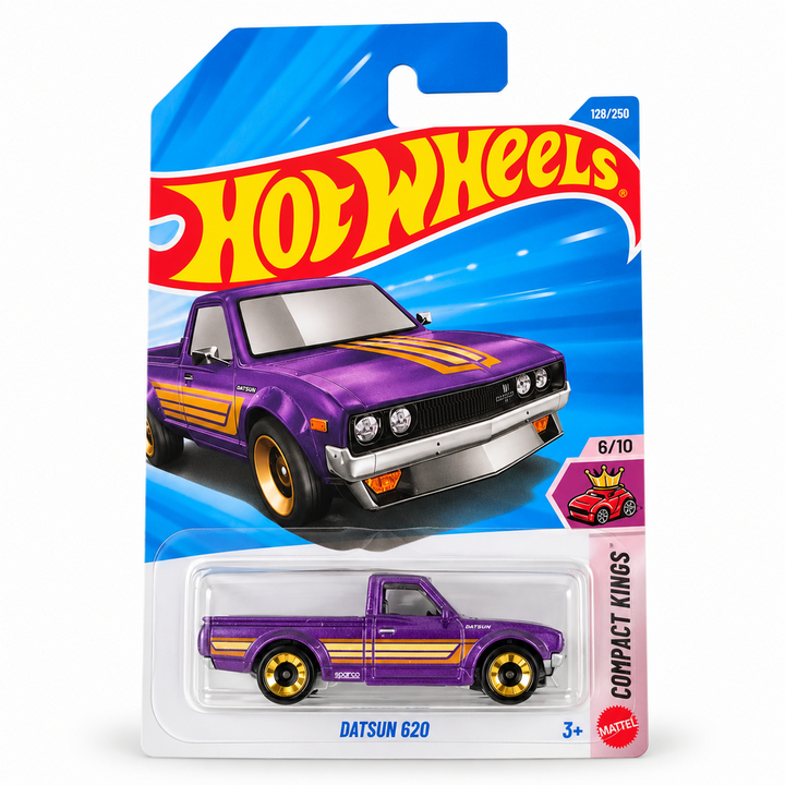 Set of 3 Hot wheels [HW 479] - Go-Realla-Fast, Tooned Volkswagen Golf MK1, Datsun 620