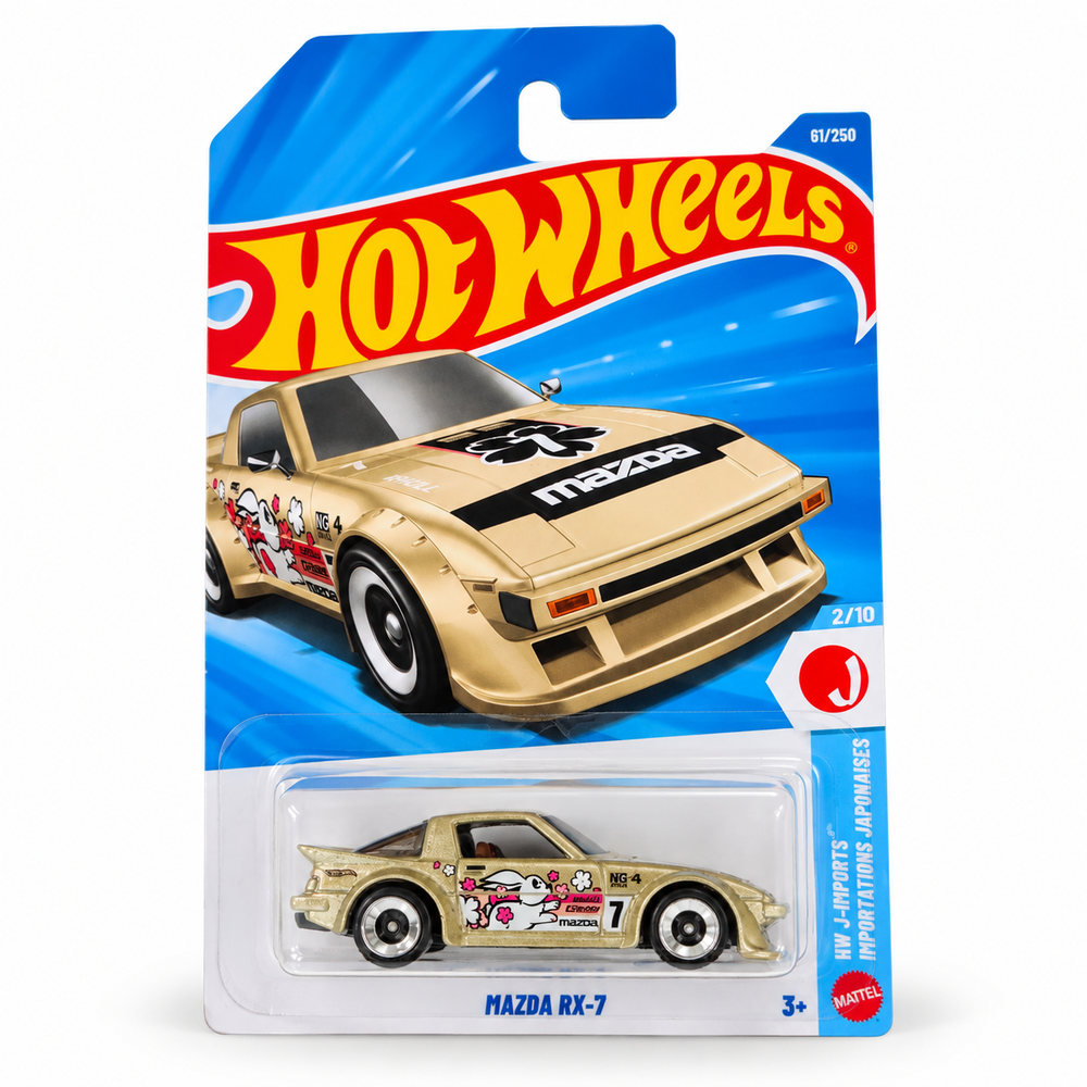 Set of 3 Hot wheels [HW 481] - Cruise Bruiser, 1972 Datsun Sunny Coupe, Mazda RX-7