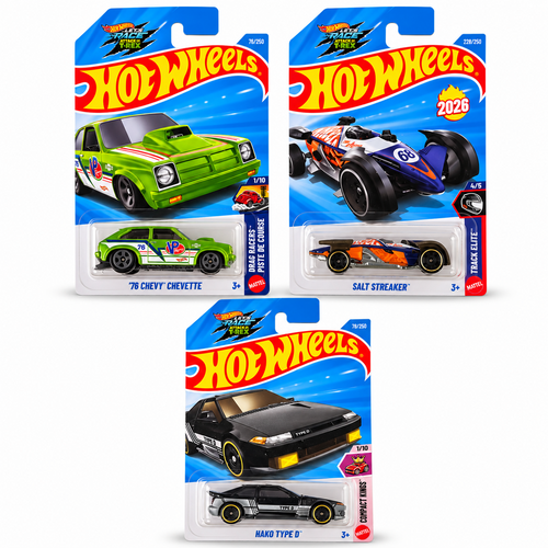 Set of 3 Hot wheels [HW 503] - Hako Type D, Salt Streaker, '76 Chevy Chevette