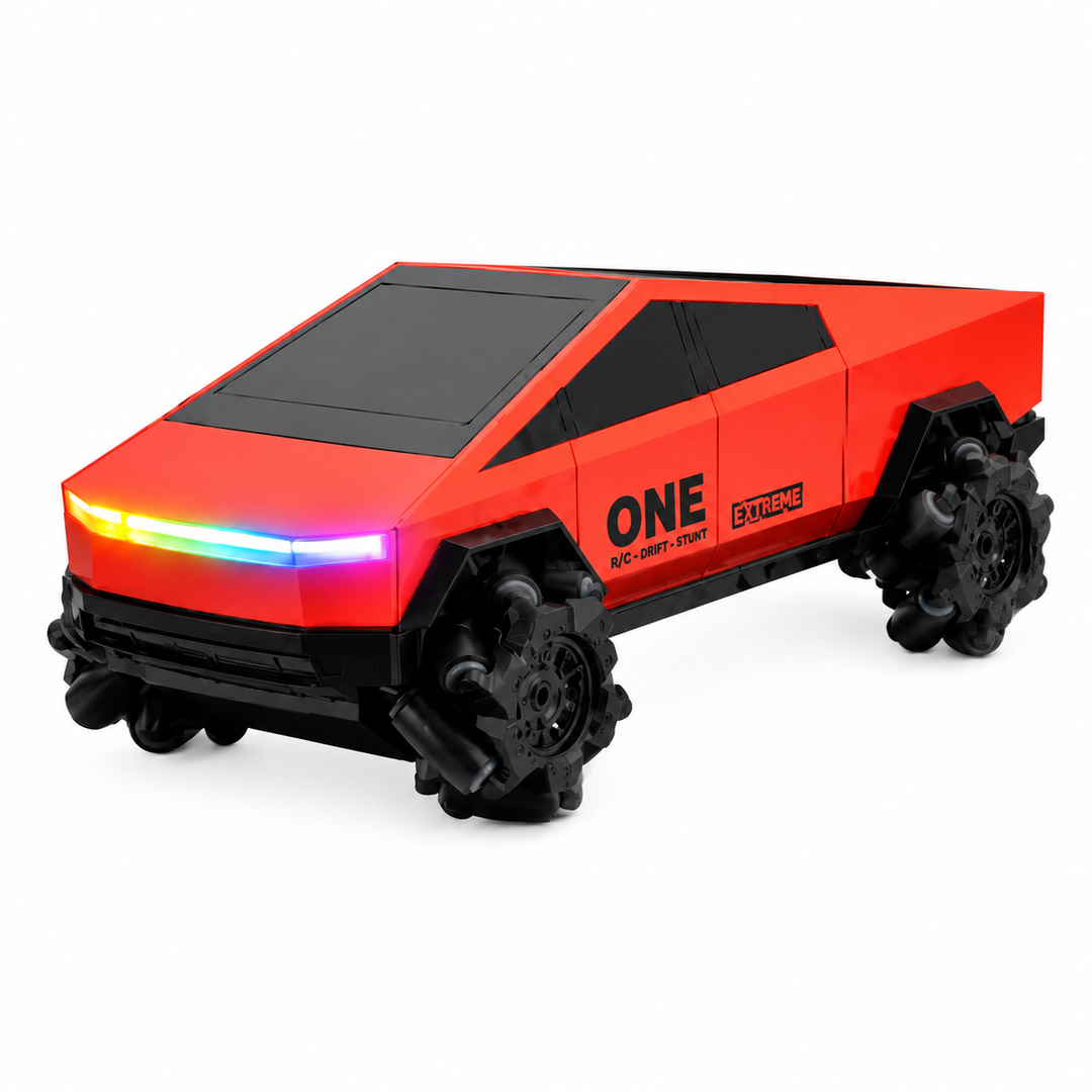 Remote Control QTX Drift Stunt Car with Cool Lights | 1:28 Scale