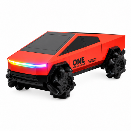 Remote Control QTX Drift Stunt Car with Cool Lights | 1:28 Scale
