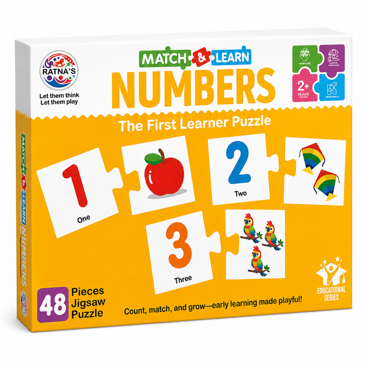 Ratna's Numbers Jigsaw Puzzle – Match & Learn I 48 Pieces