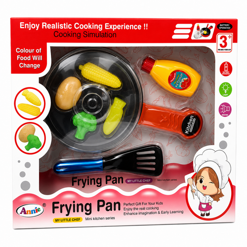 Annie My Little Chef Frying Pan Set - Colour Changing Pretend Play Set