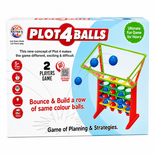 Ratnas Plot 4 Balls | Game of Planning & Strategies | 2 Players Game