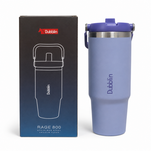 Dubblin Rage 800 ML Vacuum Insulated Stainless Steel Bottle - Purple