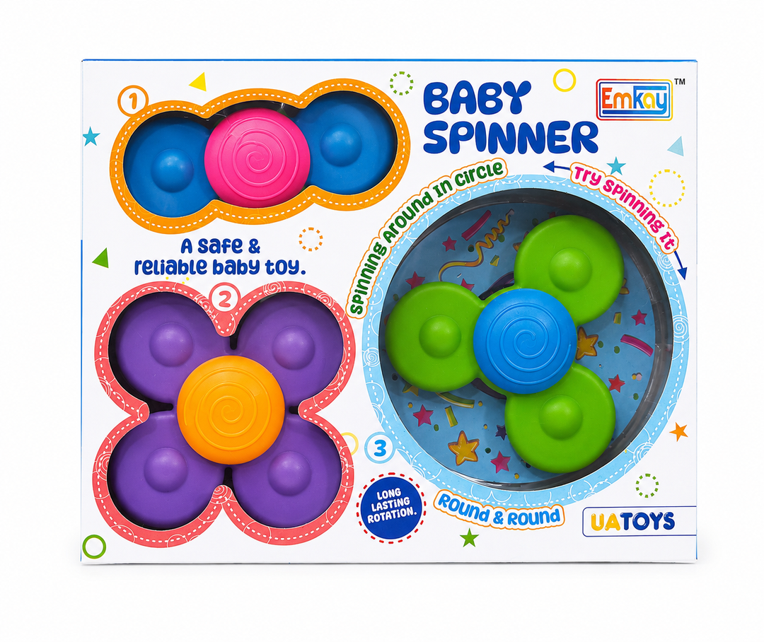 UA Toys Pack of 3 Baby Spinner Toy (2-6 Years)