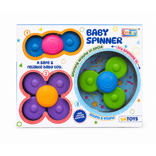 UA Toys Pack of 3 Baby Spinner Toy (2-6 Years)